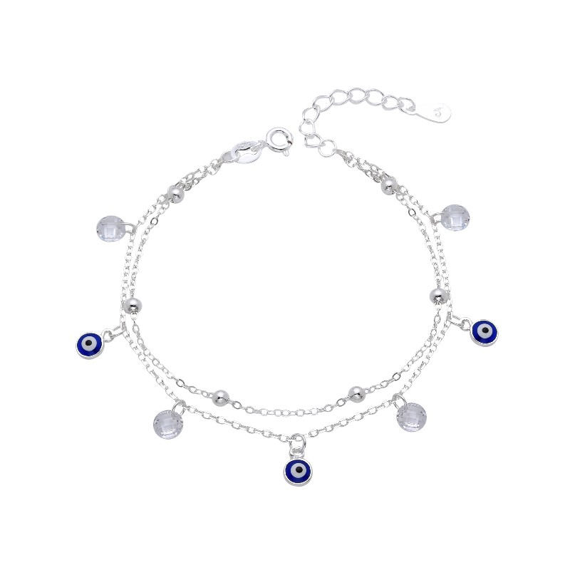 Pulsera de Ojos Turco y Puntos de Luz