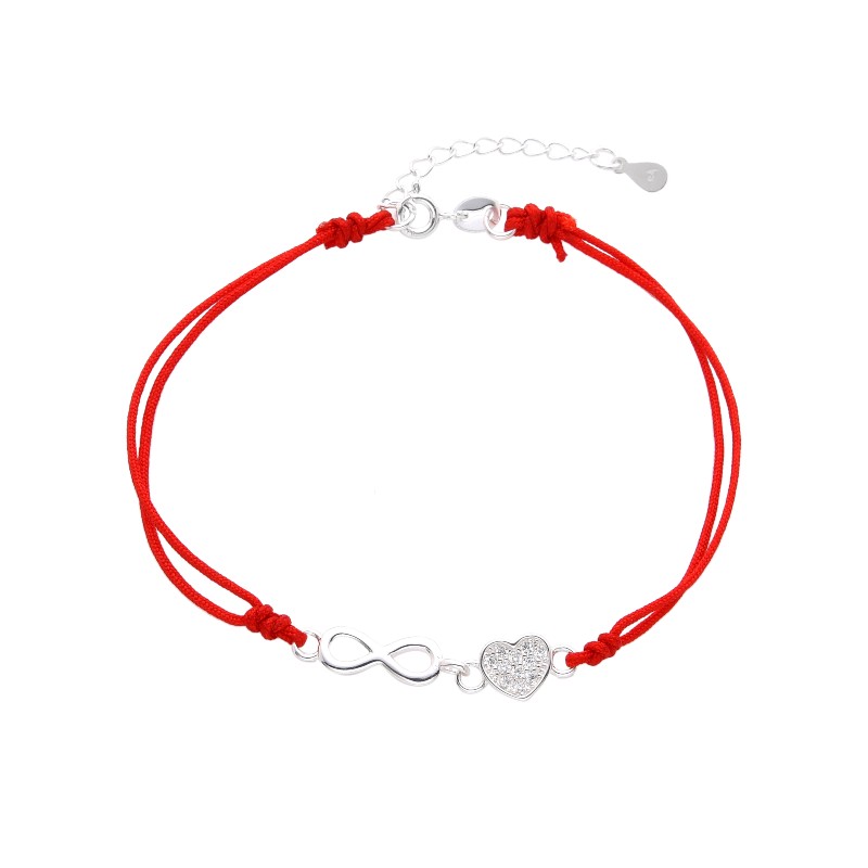 Pulsera de Infinito y Corazón 